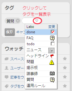 タグ付け